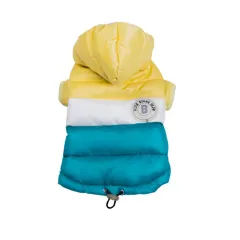 Two-Legged Cotton-Padded Clothes Multi-Color Optional Dog Warm Outdoor Clothes - Yellow - View 1
