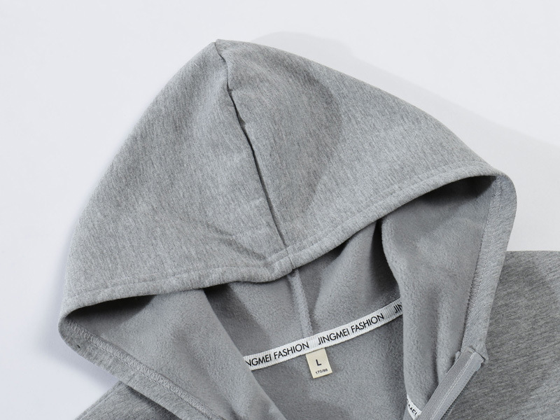 Thick Long-sleeved Zipper Blank Solid Color Sweater