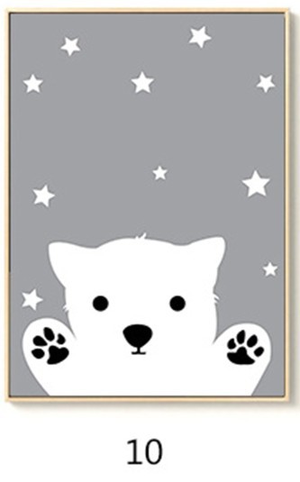 Dot letters children's room home decoration painting core