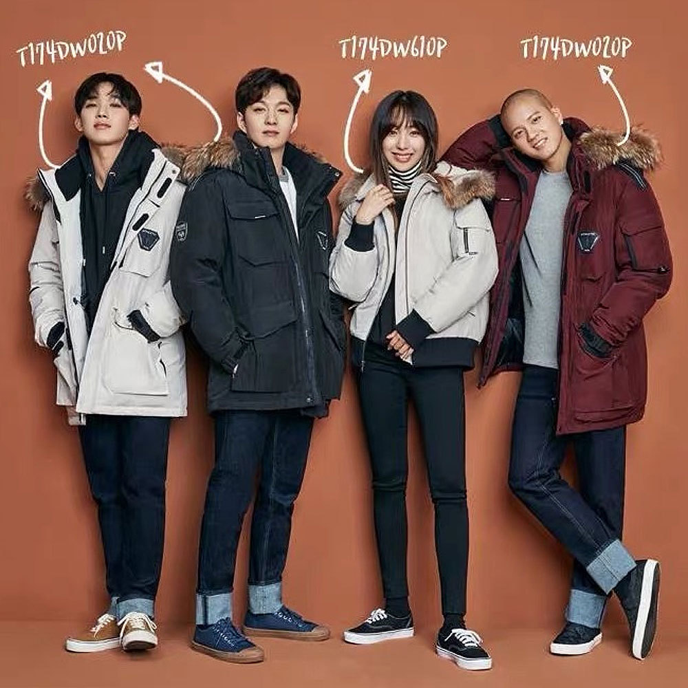 Outdoor tide goose down jacket men