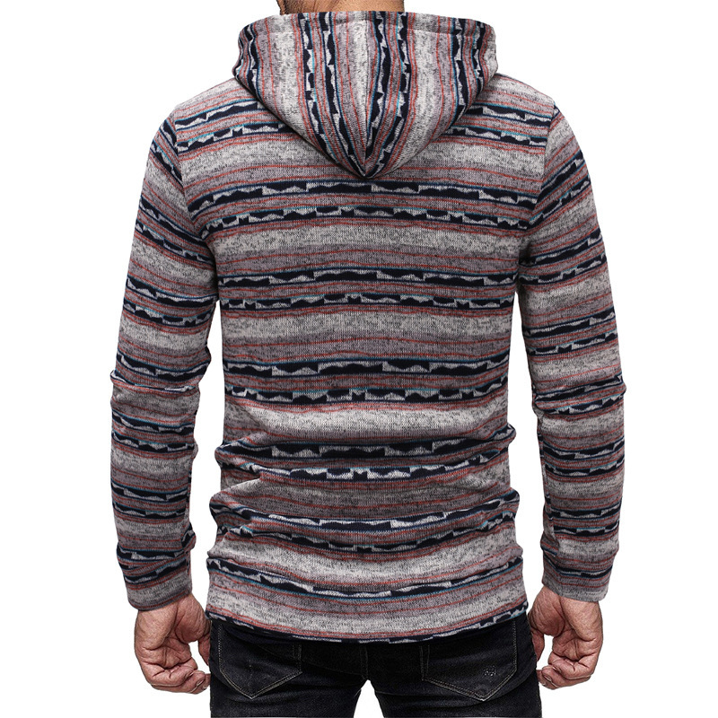 Stitching contrast hoodie