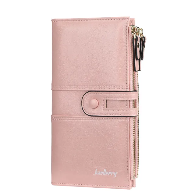 Buckle zipper clutch Pink - Shop at LoveMi