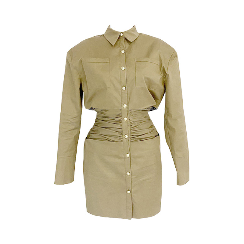 Mid-length coat dress