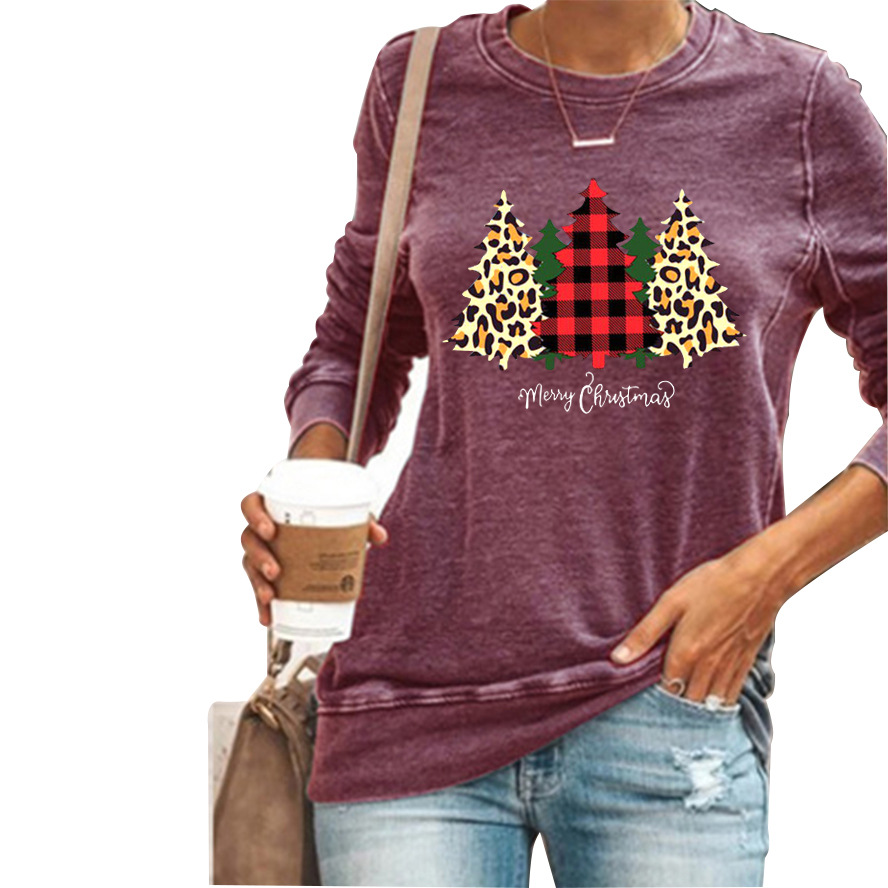 Christmas tree personalized print T-shirt