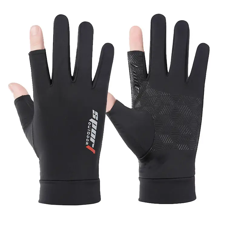 Fishing half finger men's and women's gloves