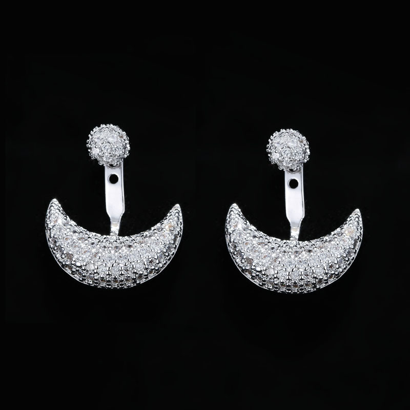 Moon Diamond Earrings