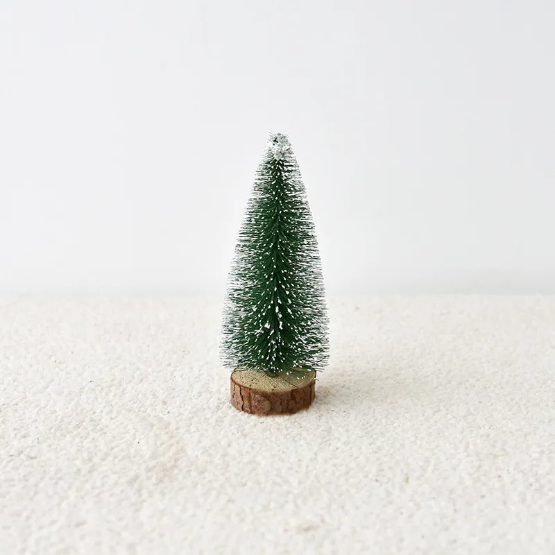 Mini Christmas Tree with Pine Needles Flocking Christmas Tree with White Cedar Tabletop Small Christmas Tree Tabletop Decoration – image 5