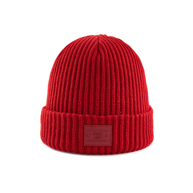 NTRX knitted cute woolen hat in Red