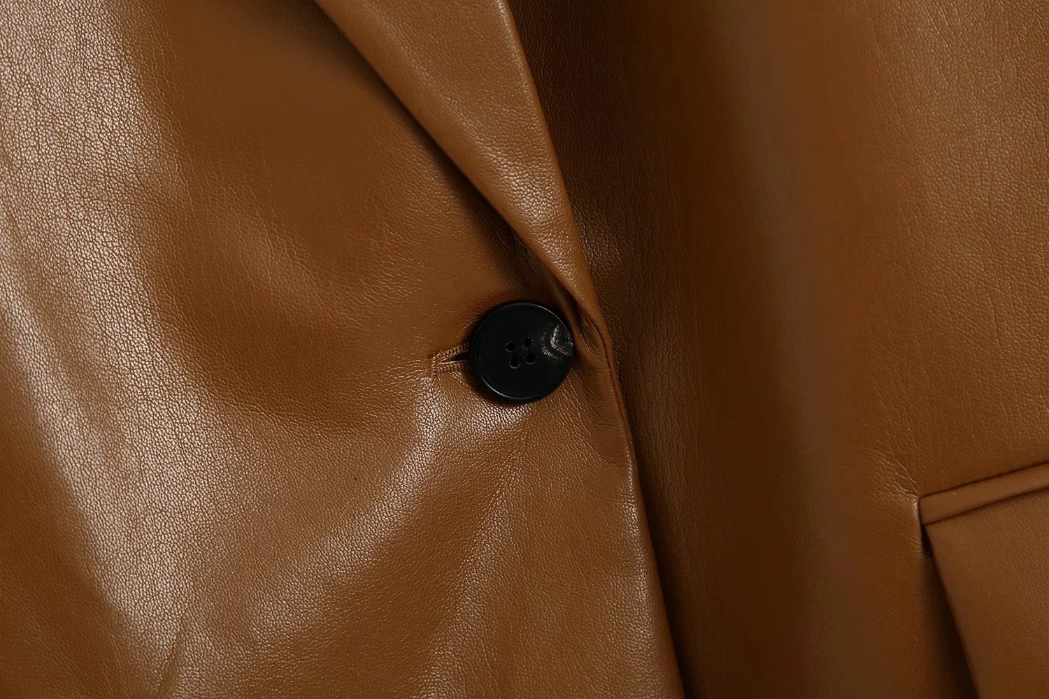 Temperament PU leather suit