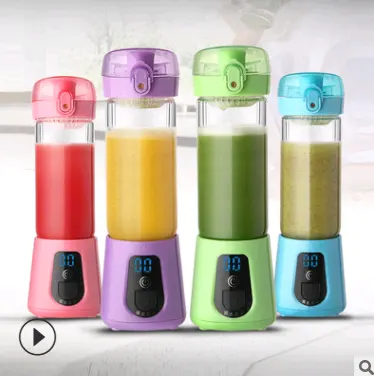 Mini Electric Juice Cup Glass Portable Juicer Charging Household