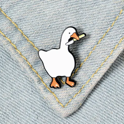 Untitled Goose Game Big Brooch