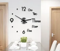 3D Wall Sticker Clock
