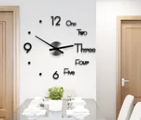3D Wall Sticker Clock