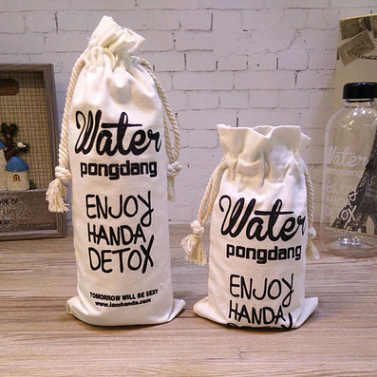 1000ML with cloth cover plastic cup creative large capacity student cup cute cup transparent water glass water bottle portable cup