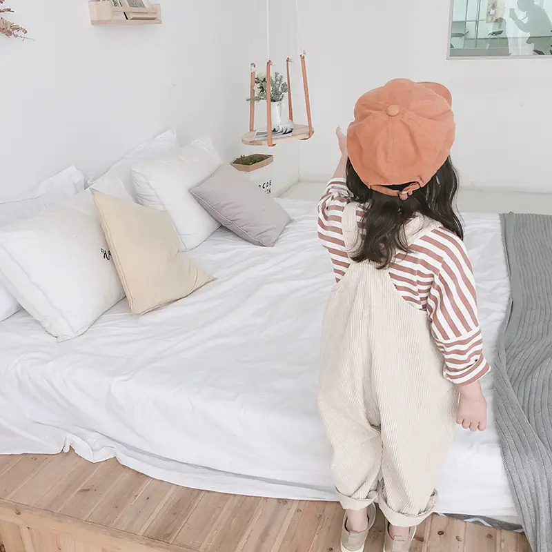 Children's corduroy and corduroy overalls