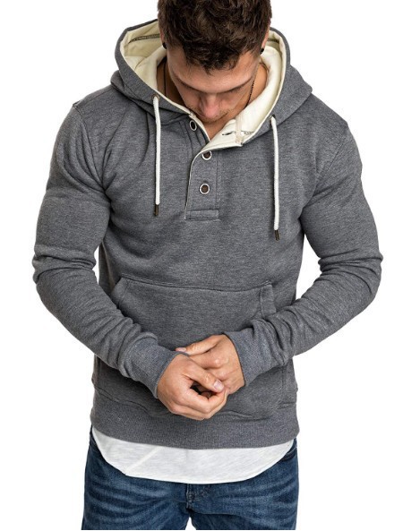 Patchwork solid color hoodie