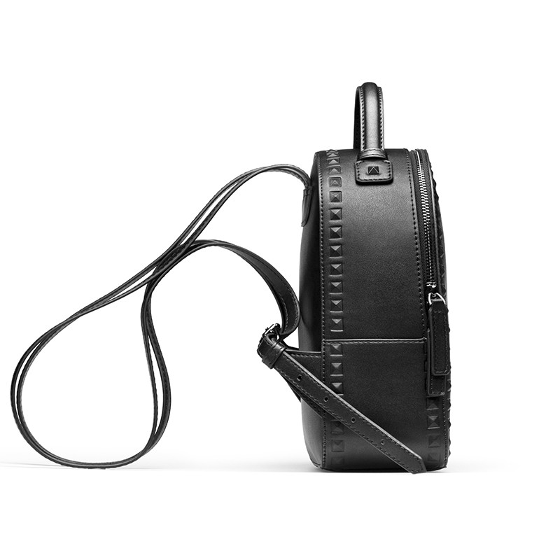 Leather studded backpack