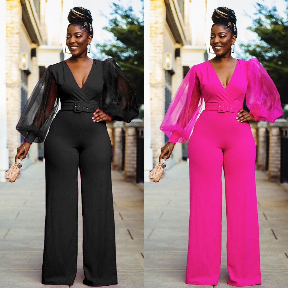 Women's jumpsuit with belt