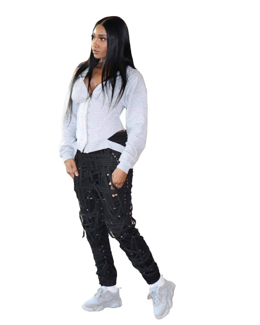 Lace Webbing Trousers, picture 5 of 5