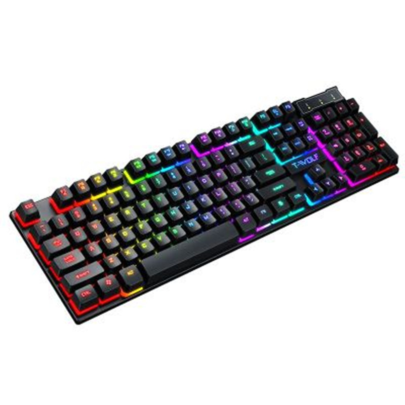Gaming Usb Luminous Wired Keyboard Floating Manipulator 3