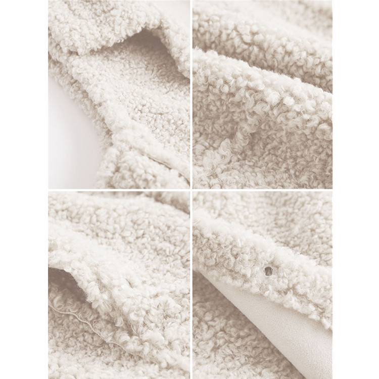 Loose thick short waistcoat