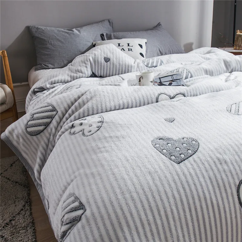 Snowflake summer blanket - Light Grey