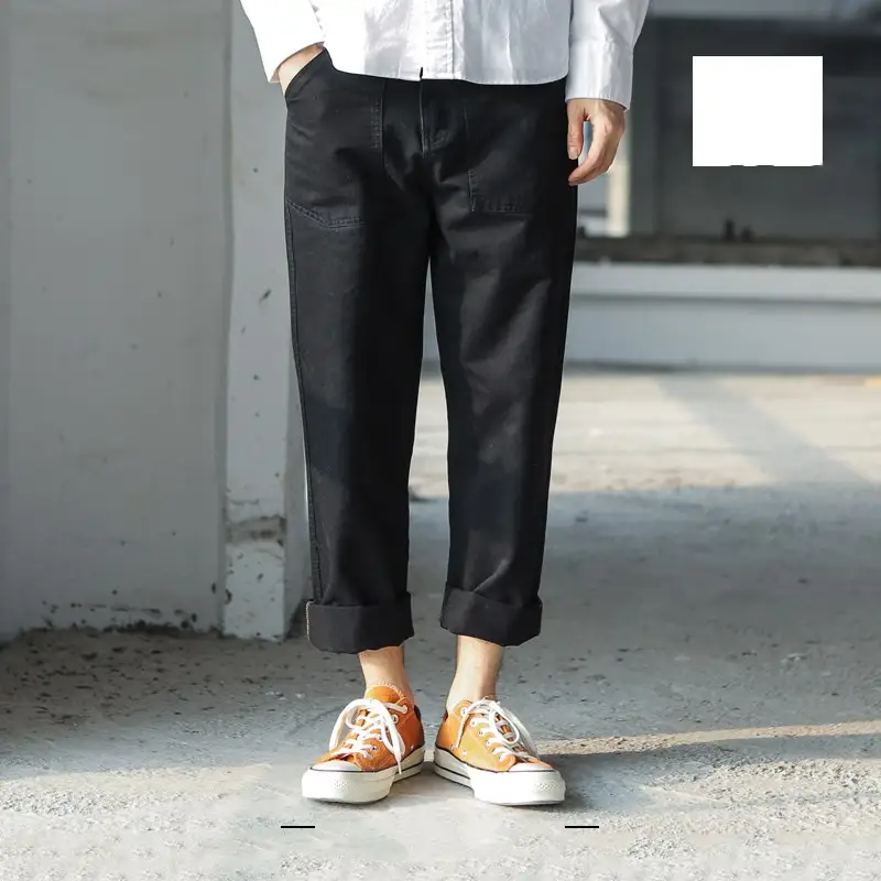 Bf wind pants with wide legs and slacks