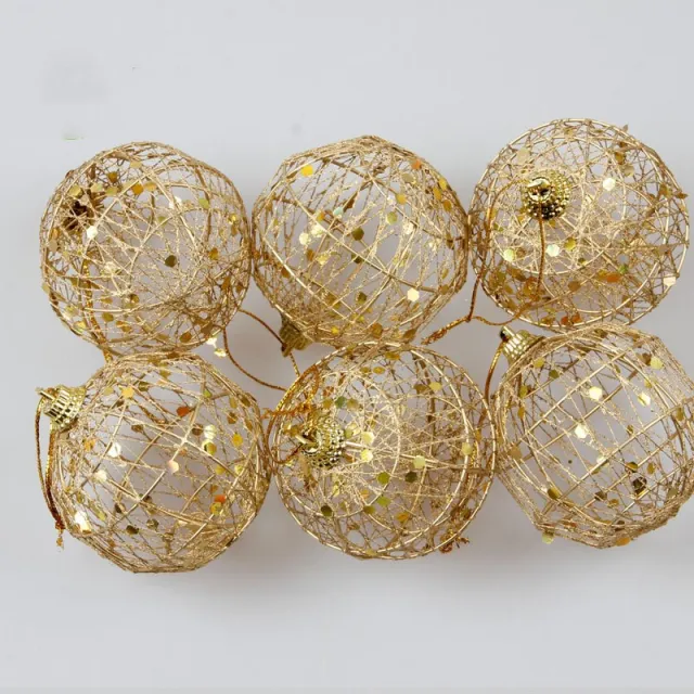 Gold dusted scaly Christmas ball Gold - Shop at LoveMi