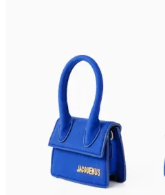 Diagonal fashion small bag niche personalised letter bag - Blue - View 1