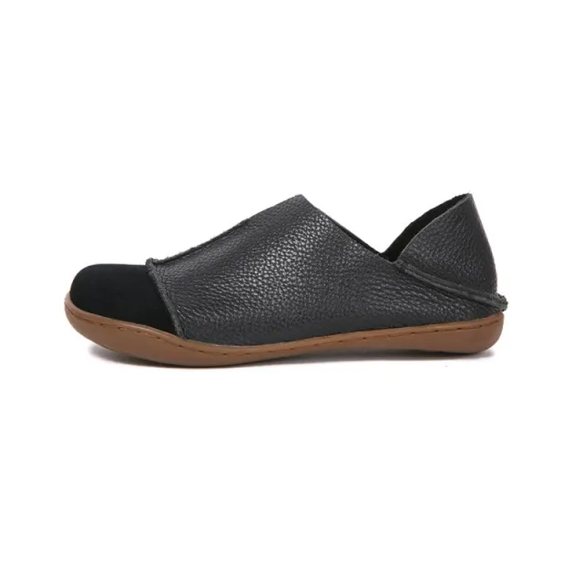 Nostalgic retro sneakers in leather with tendon sole Black - Shop at LoveMi