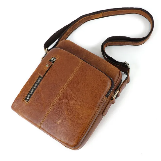 Retro shoulder messenger bag casual men's bag Brown - Shop at LoveMi