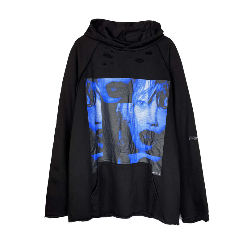Character avatar print hoodie