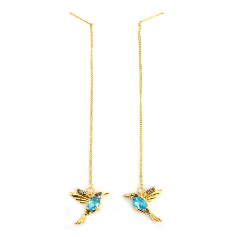 Alloy bird earrings