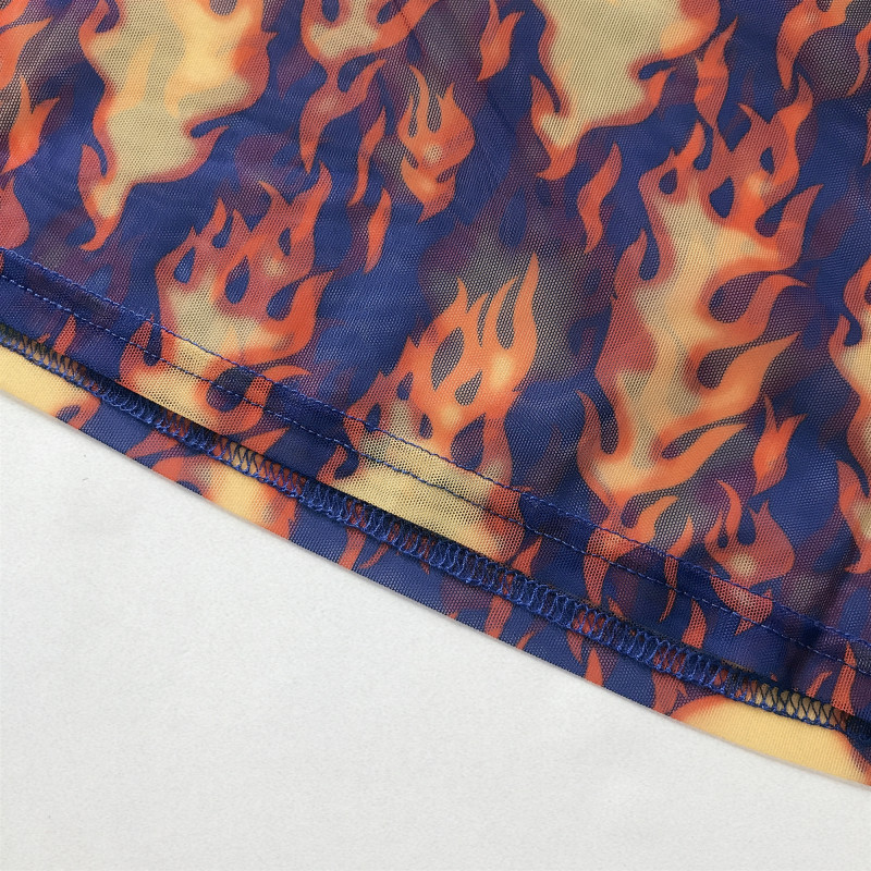 Fireproof perspective T-shirt mesh