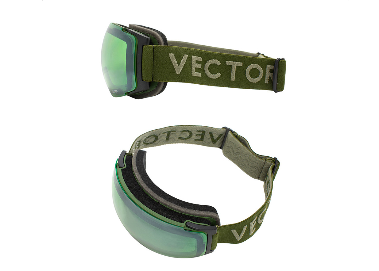 Compass ski glasses for men and women double-layer lens anti-fog spherical surface with magnets can be changed mountaineering goggles — foto 6