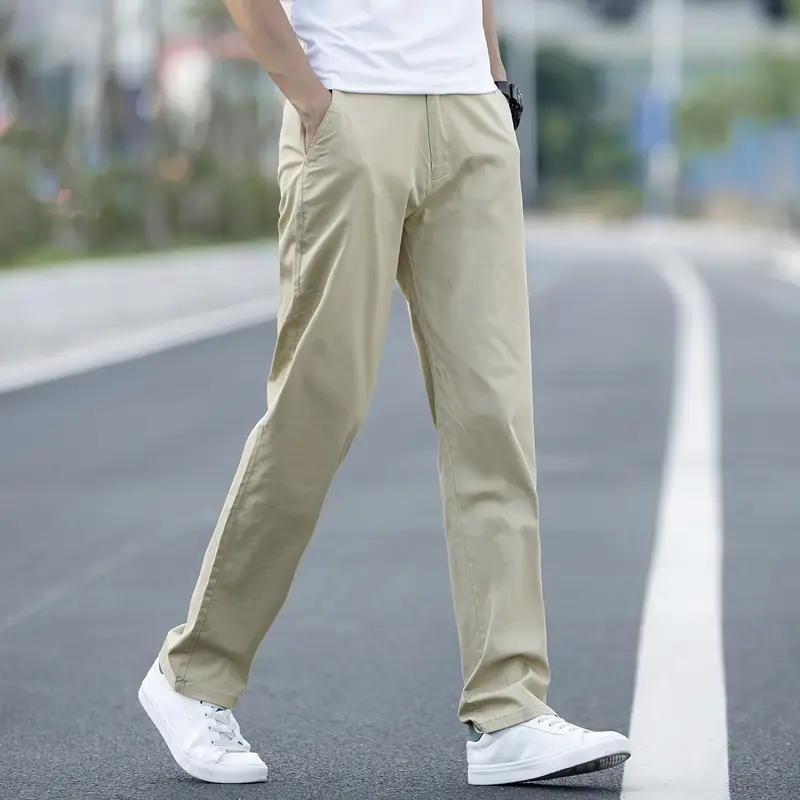 Loose straight all-match men's trousers