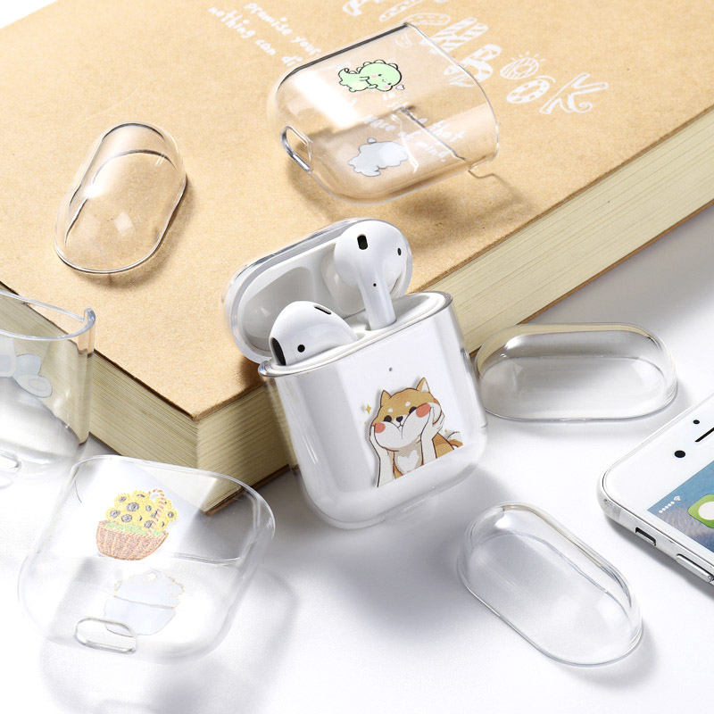 Compatible with Apple, Transparent painted TPU earphone shell