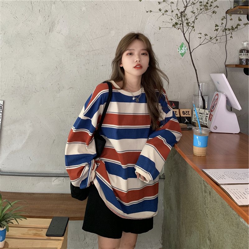 Title 2, Loose striped sweatshirt