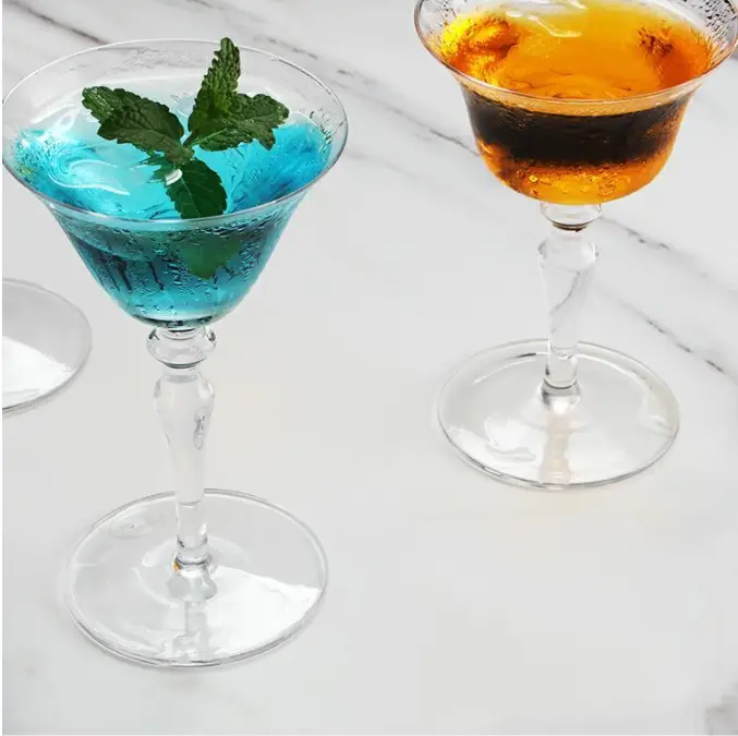 Tall white wine glass