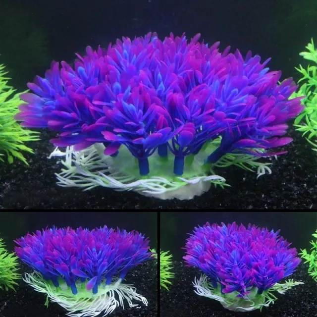 Fish tank landscaping aquarium accessories Blue - Shop at LoveMi