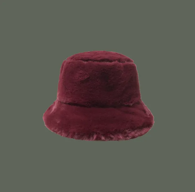Plush basin hat Korean hat Red - Shop at LoveMi