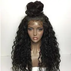 New product explosion European and American fashion wig ladies front lace chemical fibre wig set - 26Inches - View 1