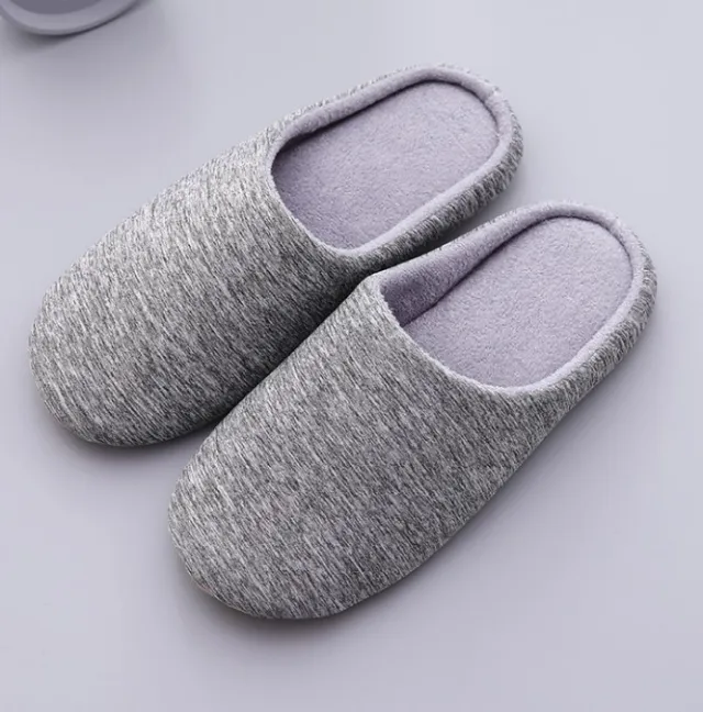 Home cotton slippers Grey - Shop at LoveMi