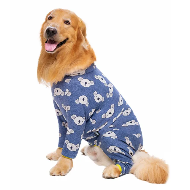 Pet cotton printed four legged shirt Blue Koala - Shop at LoveMi