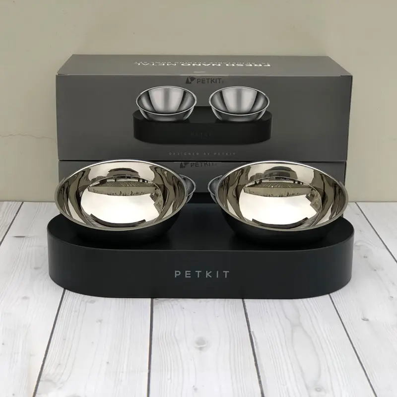 Adjustable Stainless Steel Pet Dog Cat Double
