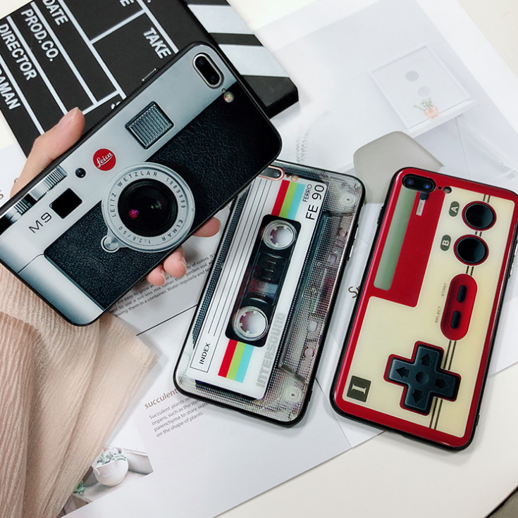 Funda para iPhone 7 8 Plus X 6 6S 5 5S SE cerveza icónica Gameboy