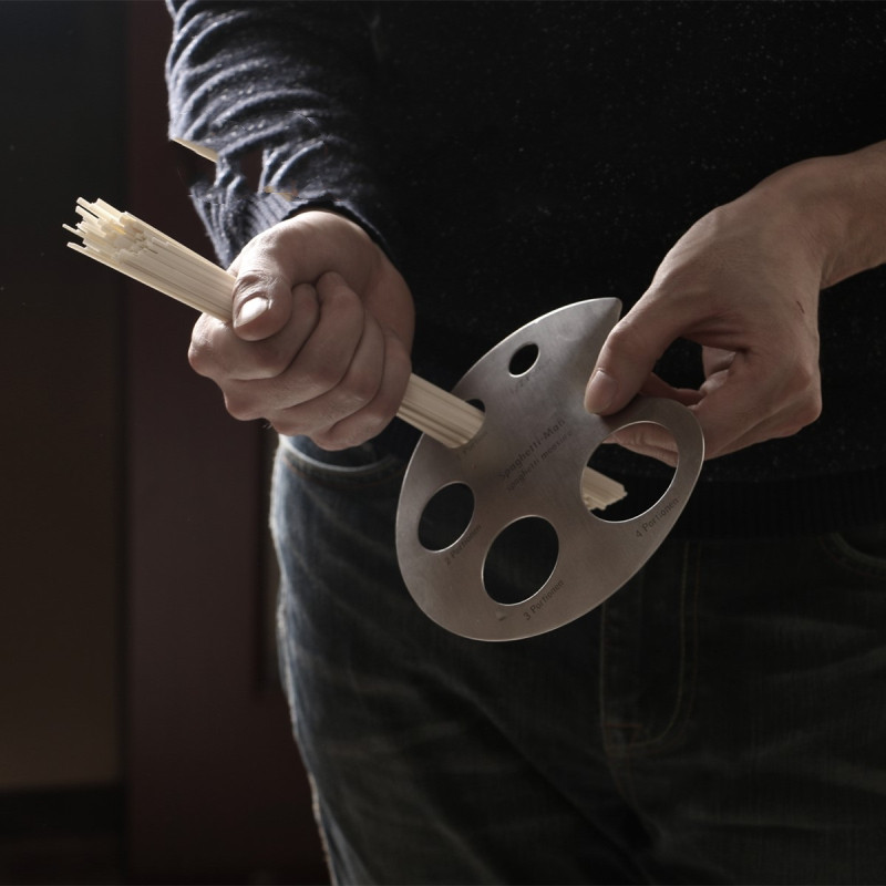 Stainless steel kitchen measuring stick