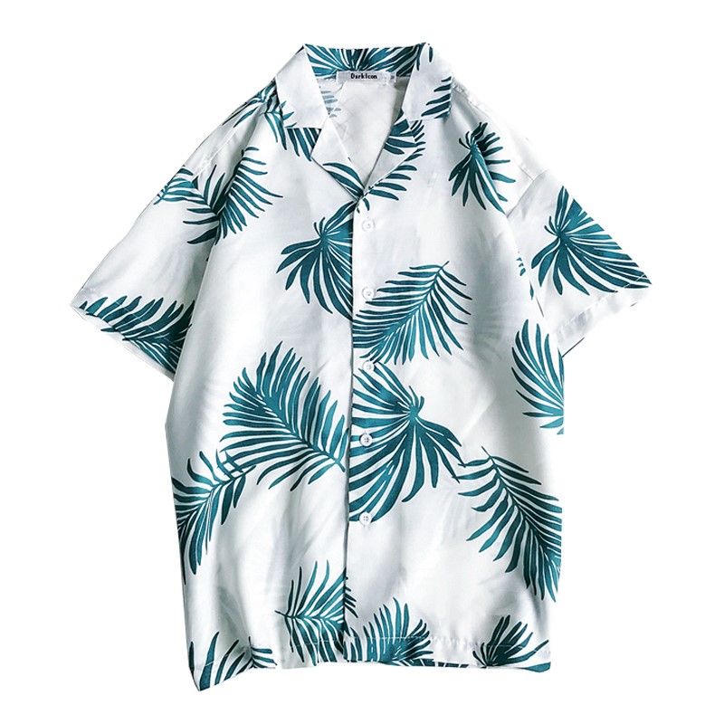 Loose beach holiday Hawaiian floral shirt — view 3