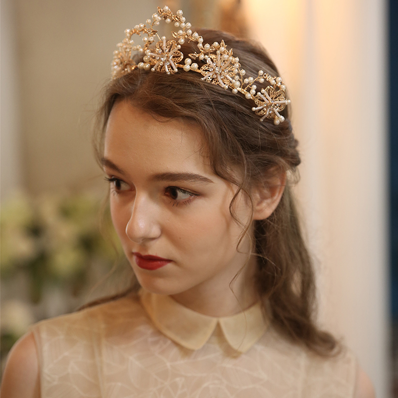 Bridal Jewelry Pearl Crystal Exquisite Headdress — foto 2