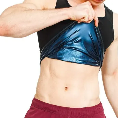 Men Neoprene Sweat Sauna Vest Body Shapers Corset Waist